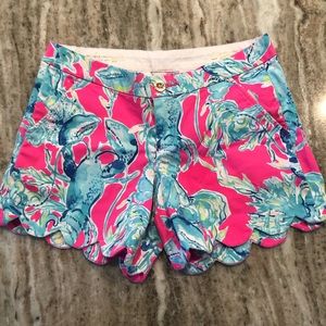 Lilly Pulitzer Buttercup Shorts- Lobsters in Love